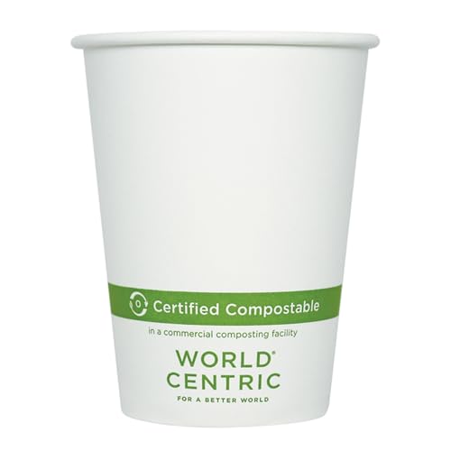World Centric 12oz Compostable Hot Cups - 200 Pack