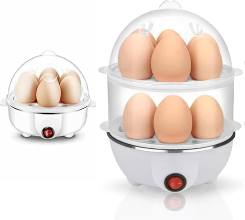2 Layers Rapid Egg Cooker, Egg Cooker for Hard Boiled Eggs, 14 Eg...