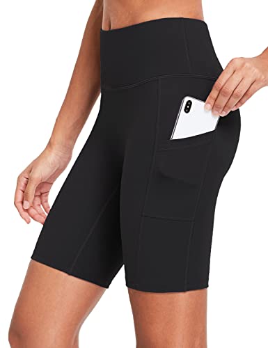 Image of baleaf Women's 8 inch / 5 inch / 3 inch Biker Shorts High Waist Yoga Workout Gym Running Volleyball Spandex Shorts with Pockets