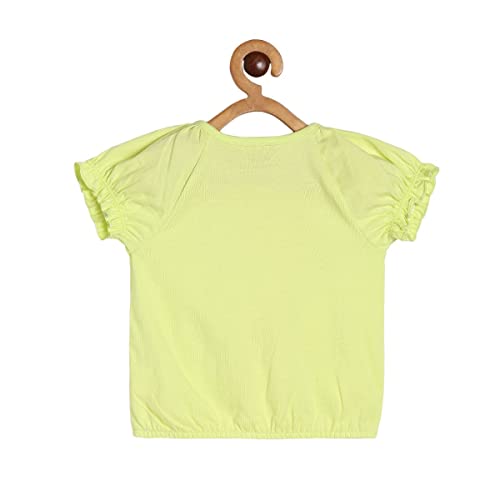 Image of miniklub Baby Strap Frill Sleeve Knitted Cotton Top (White Color)