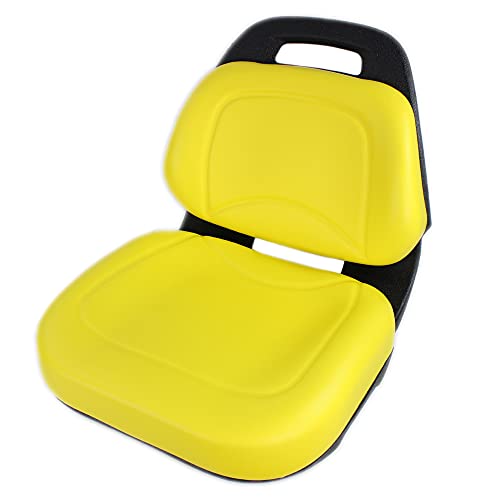 E-AM136044 Deluxe Yellow Seat for John Deere X530 X520 (s/n 020001>) X500 (s/n 020001>) X360 X340 X324 X320 X300R X304 X300 X305R X310 X330 X350 X350R and more.