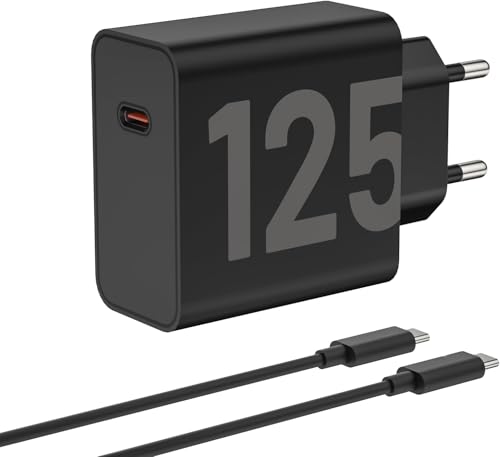 Chargeur USB C 125W Chargeur Rapide Compatible avec Motorola Moto X30 Pro/X40/X50 Ultra, pour Moto G84 G85 G72 G73 G60 G55，Smartphone, Tablette, Ordinateur...