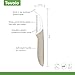 Tovolo Precision Peeler, Non-Slip, Stainless Steel Tip, Dishwasher Safe, Oatmeal