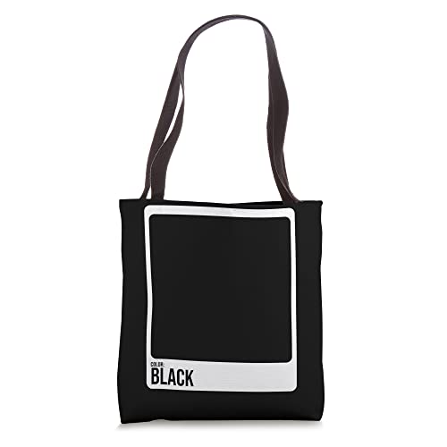 Black Color Paint Swatches Costume Family Group Halloween Tote Bag