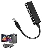 Répartiteur RJ45 multiprise : Ce coupleur RJ45 1 mâle vers 3 femelles permet à trois ordinateurs de partager un seul câble réseau, mais ne permet pas à trois ordinateurs d'accéder simultanément à Internet. La transmission sans perte répond aux besoins de réseau haut débit pour plusieurs appareils, éliminant ainsi les problèmes liés à un nombre insuffisant de ports.