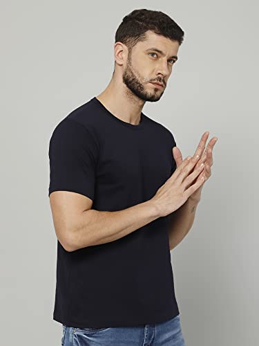Image of T-Shirt for Men - 100% Cotton Casual T-Shirt | Half Sleeve, Round Neck 4 Way Stretch Fabric | Slim Fit T-Shirt