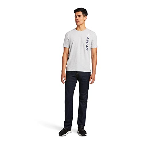Image of ARIAT Men's Vertical Logo Graphic Short Sleeve T-Shirt