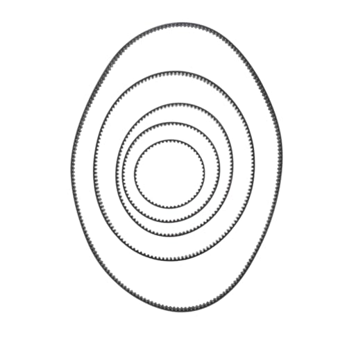 Mobestech 6pcs Closed Loop Gt2 Timing Belt Rubber 6mm Width for 3d Printer 3d Printing Accessories with High Positioning
