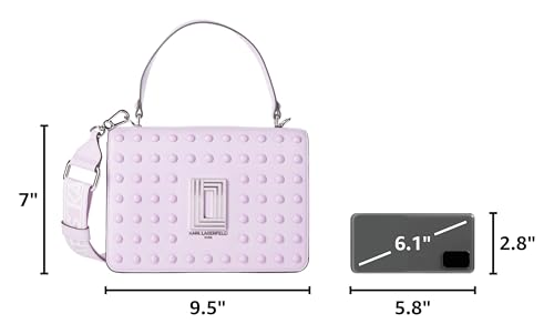 Image of KARL LAGERFELD Women's Simone Studded Satchel Crossbody