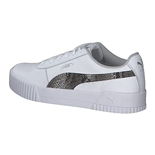 Image of Puma womens Carina L Snake FS Low Boot Puma White-Gray Violet-Puma Silver 4 UK (38238402)
