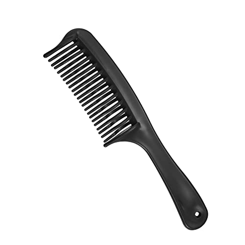 Peine desenredante doble fila para cabello rizado negro miniatura 1