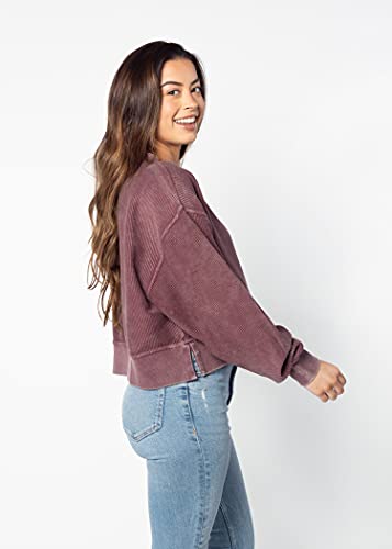 Image of chicka-d NCAA womens Corded Boxy Pullover