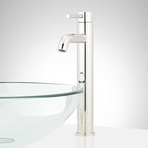 Signature Hardware 483879 Lexia 1.2 GPM Vessel Single Hole Bathroom Faucet with Pop-Up Drain Assembly