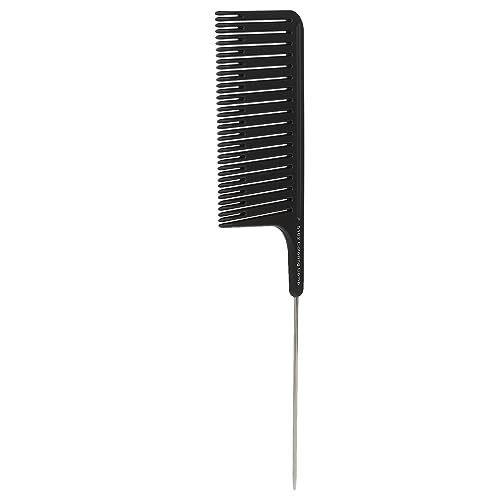 Peine profesional para mechas con punta de acero inoxidable negro miniatura 1