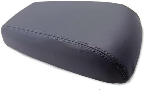 Fits 2001-2004 Ford Escape Synthetic Gray Leather Console Lid Armrest Cover (Vinyl Part Only)
