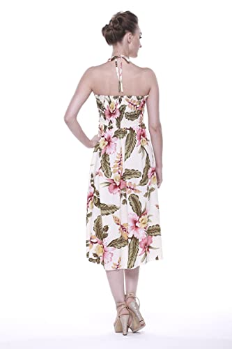 Image of Women's Hawaiian Luau Halter Dress in Signature Prints