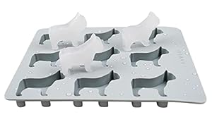 LYWUU Französische Bulldogge Silikon Eiswürfelform