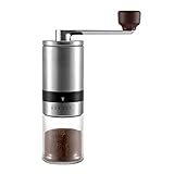 Manual Coffee Grinder - Hand Coffee Mill with Ceramic Burrs 6 Adjustable Settings - Portable Hand...
