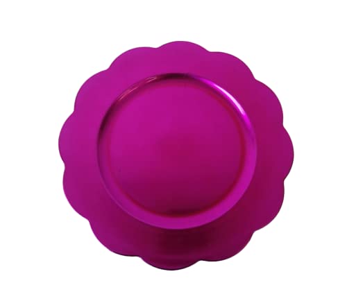 RGB Bamboo Unterteller mit gewelltem Rand, Farbe Fuchsia, Durchmesser 33...