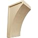 Ekena Millwork CORW03X03X06LWRW Corbel, 3"W x 3 1/2"D x 6"H, Rubberwood
