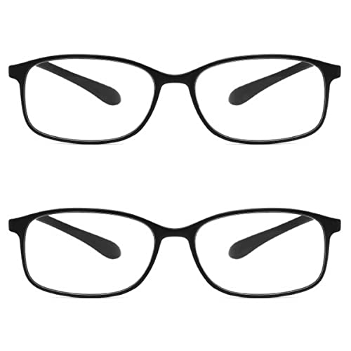 Lot de 2 Lunettes de Lecture, Lunette de Lecture pour Ordinateur, Anti-lumière Bleue, Charnière à Ressort, Hommes Femmes Lunettes de Vue (Size : +3.50) Cover