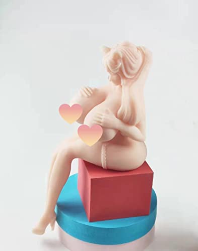 Jiangbobo Sexy Girl Figure,Bunny Girl Figure, Wistful Young Woman,Sexy Reality Model for Men, Sexy Girl Model, Silica Gel Action Figure,Soft Silicone Girlfriend, Collectible Doll Gift