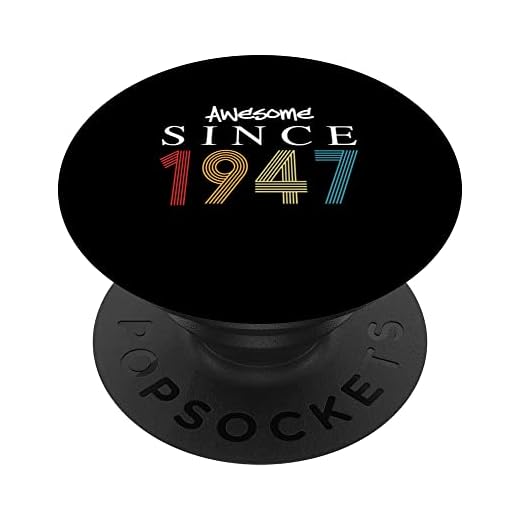 Impresionante Desde 1947 Cumpleaños 1947 Vintage PopSockets PopGrip Intercambiable