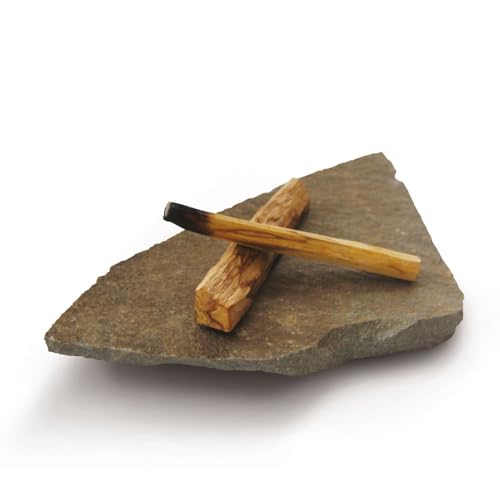 パロサントセット スターターセット ペルー産・エクアドル産を各1本 受け皿に神秘の島ジャワ島の「ジャワ鉄平石」の受け皿をセット はじめてで迷ったときはこれ インセンス お香ホルダー 耐熱 自然豊かな石 お香立て 受皿 プレート スティック PALOSANT