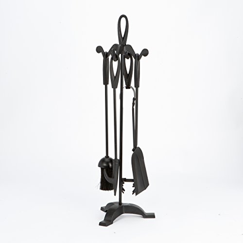 Ensemble de Fire 5 pièces Inglenook Harewood Noir pour cheminée - 2
