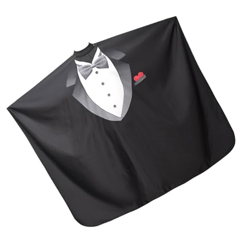 Capa impermeable grande con cierre a presión para barbería miniatura 1