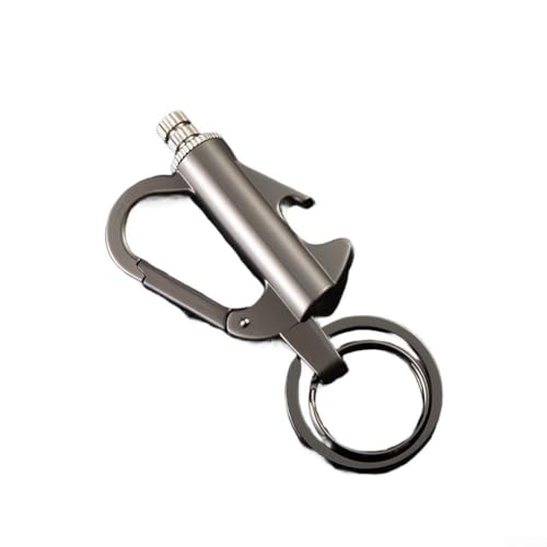 Wenyouya Permanent Match Keychain Lighters 3-in-1 Reusable Permanent Match for Outdoor Adventures Camping and Survival Gear(Black and Black)