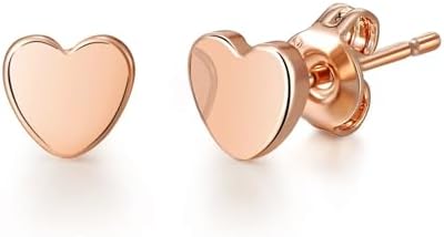 Set of Three Heart Stud Earrings