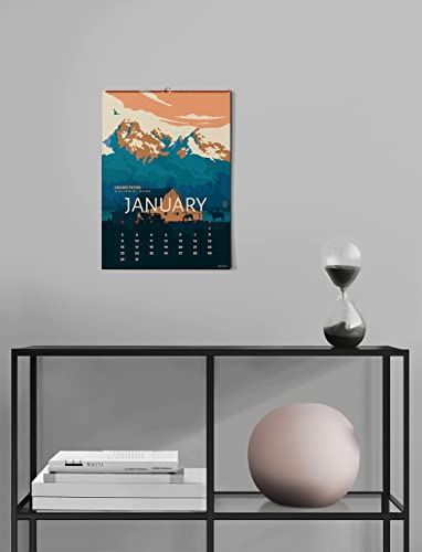 2023 Decorative National Parks Wall Calendar - By Herzii Prints - Travel Large Calendar #TOP5