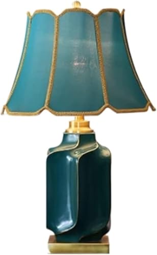 Décoration moderne avec ce lustre de table en céramique verte