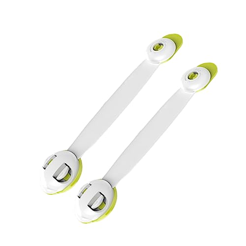 ORFOFE ベビーキャビネットロック ダブルボタン 冷蔵庫ドア引き出し用 2個入り 取り付け簡単 粘着バック