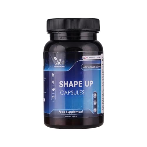 Ved's Shape Up Slimming Capsule, Garcinia cambogia & Green Tea Extract, 60 Vegan Capsule (60 Days Supply).