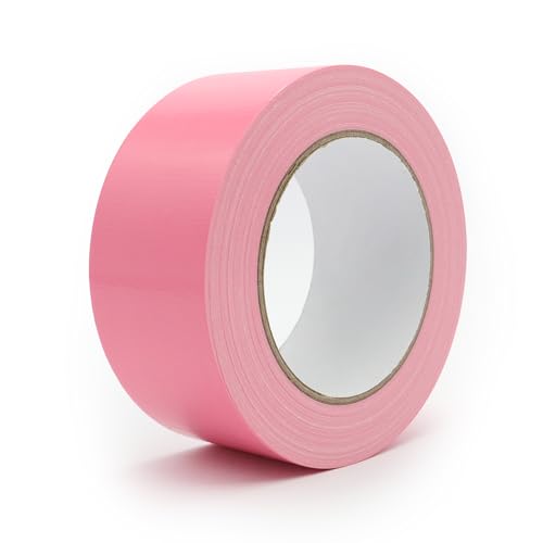 Maartla Heavy Duty Duct Tape 2 Inch X 33 Yards 8.5 Mil Thickness Multi Purpose Pink Duct Tape No Residue Waterproof and Tear by Hand - for Repairs Industrial Professional Use