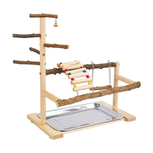 Arbre de jeu pour perruches structure unique en bois noble - 6