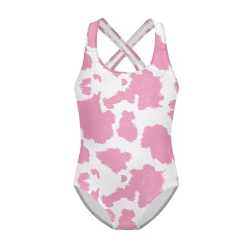 Girls Swimsuits One Piece Swimwear Cross Back Athletic Sport Kids Tween Bathing Suit 5-14 Years