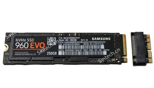 Sintech Cartão adaptador SSD NGFF M.2 nVME para MacBook Air atualizado (ano 2013-2016) e MacBook Pro