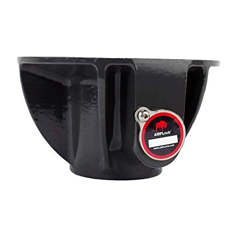 AMPLOCK U-LPCF | Heavy Duty Conical Kingpin Lock | Patented Cylinder Lock | Commercial Trailer Security | Rust-Resistant | Easy Push-and-Lock System | 10-Pound Mass Cover