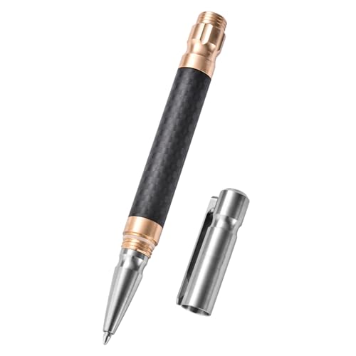 Stylo à bille en titane Hamans avec clip de poche pour le bureau et un usage quotidien
