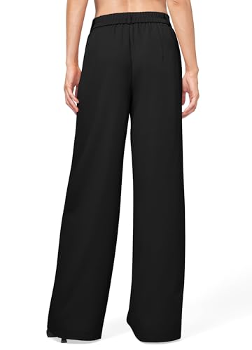 Willit Women's Work Pants Wide Leg Dress Pants High Waisted Casual Slacks Business Office Pants with Pockets 28"/30"/32"3