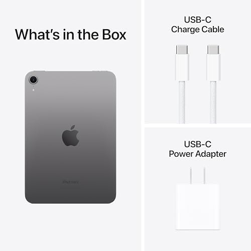 Apple iPad mini (A17 Pro): Apple Intelligence, 8.3-inch Liquid Retina Display, 128GB, Wi-Fi 6E, 12MP Front/12MP Back Camera, Touch ID, All-Day Battery Life β Space Grey - 3