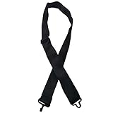 Luchuan Adjustable Black Bow Tie Straps for Adults (2PCS Packed for Without Elastic)