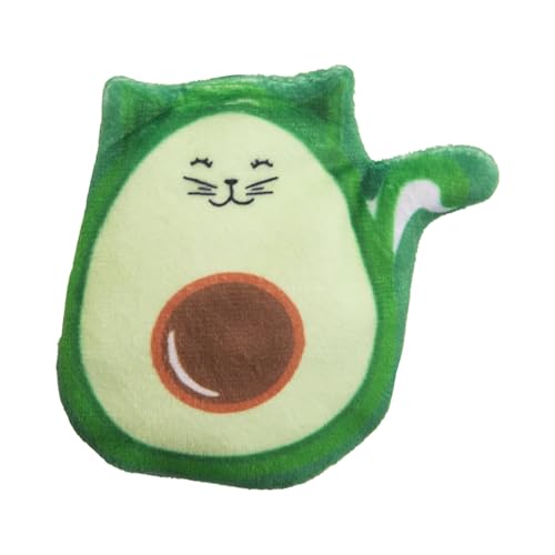 SNUG AROOZ Kitty Avocato Cat Toy with Catnip & Repair Patch – Plush with Crinkle & Catnip Infusion – Fun Avocado Design for Playtime Made from Recycled Materials