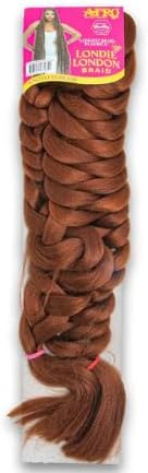 Londie London Premium Synthetic Hair Extension, Black, Braided Style, Long Length, Professional Quality Hair Piece (#30)