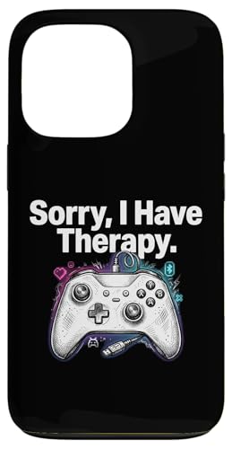 Sorry I Have Therapy �r�f�I�Q�[���R���\�[���R���g���[���[ �X�}�z�P�[�X iPhone 13 Pro �p