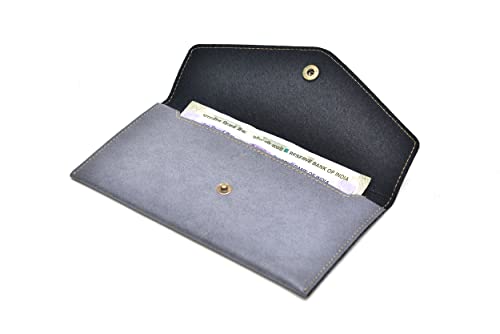 Image of YOUR GIFT STUDIO : Classy Minimal Clutch + Men's Wallet | Couple Gifts (Grey)
