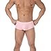 Men's Fashion Sparkly Sequin Boxer Briefs Soft Close Fitting Support Pouch Underwear Club Party Trendy Underpants Pink